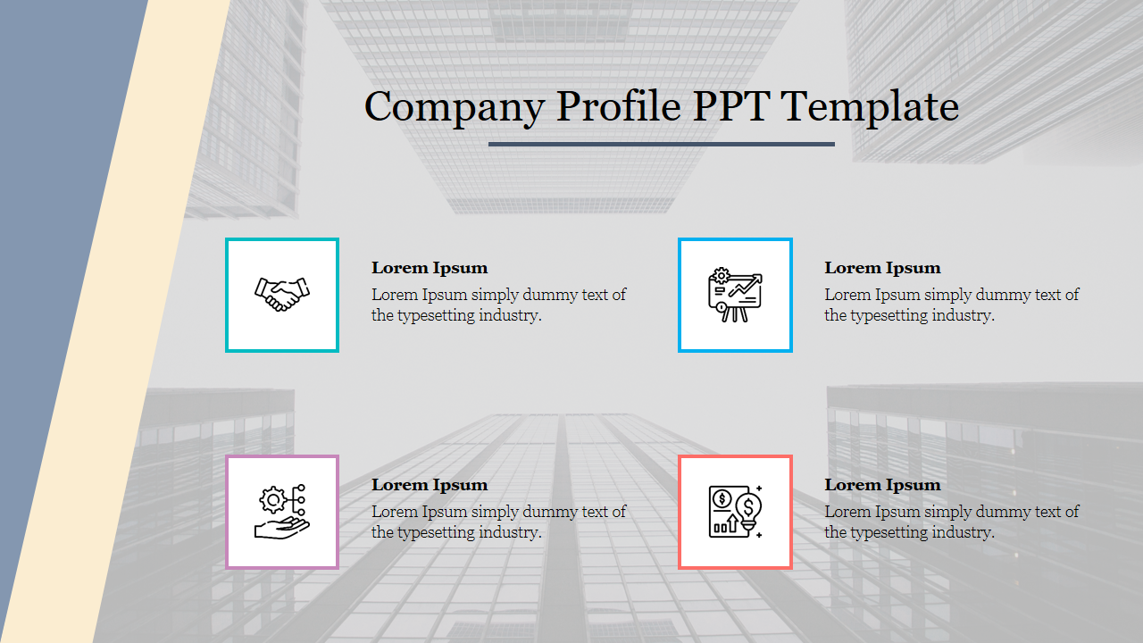 Use the Best Company Profile PPT Free Template Themes